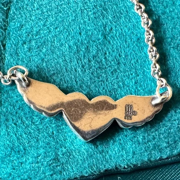 James Avery *Retired Sterling Silver Adjustable “Let Love Soar “Necklace - Picture 5 of 6